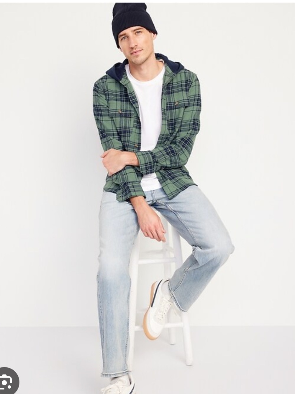 Old Navy Hooded Flannel Shirt